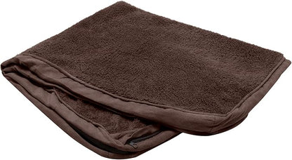 Furhaven Replacement Dog Bed Cover Terry & Suede Mattress, Machine Washable - Espresso, Large