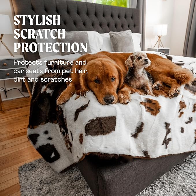 PupProtector Waterproof Throw Blanket for Dogs and Cats (60" L 50" W)
