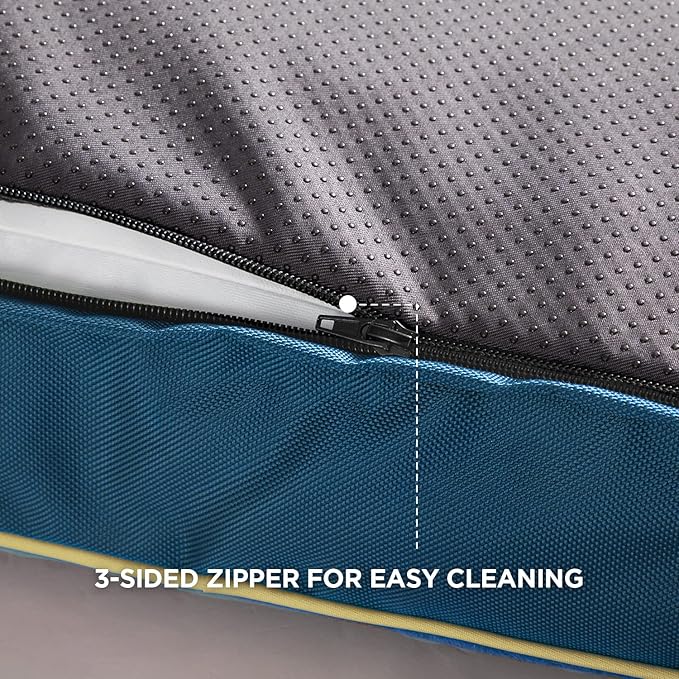 Bedsure Waterproof Dog Beds for Large Dogs 4 inch 75lbs Large