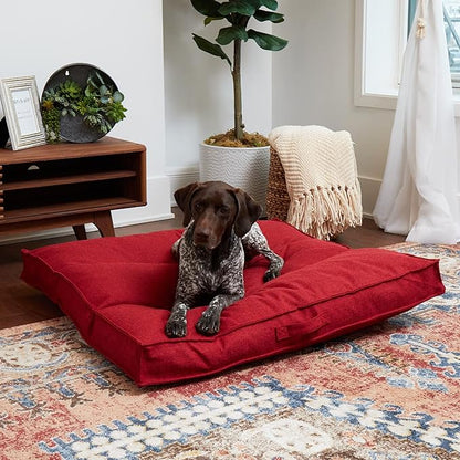 Happy Hounds Milo Square Tufted Pillow Dog Bed (40" x 40")