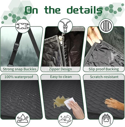 Bilisin Dog Car Seat Cover with Mesh Window 2019-2024 for