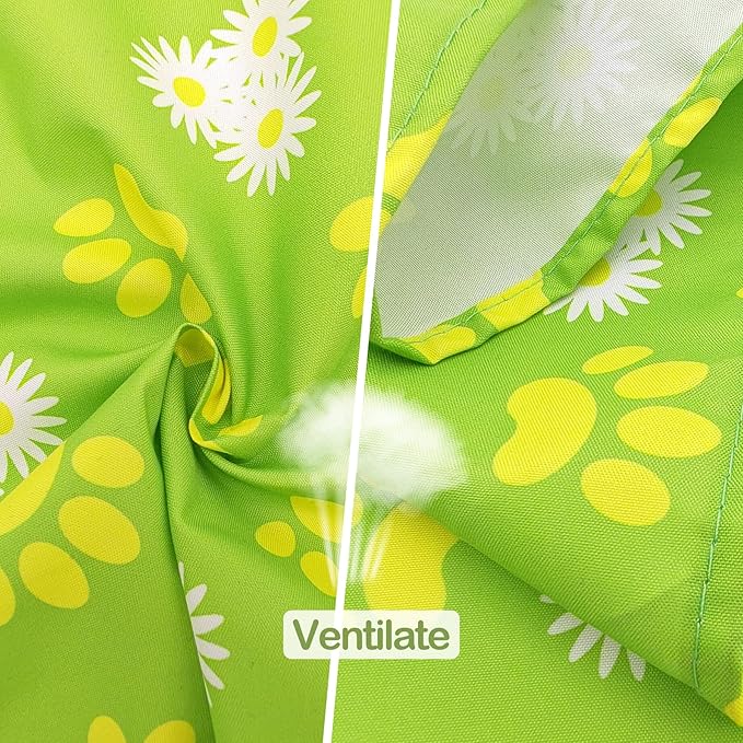 Paw Print Dog Bandanas for Large Dogs Breed 33 Inch 7PCS