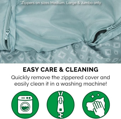 Furhaven 45" Round Donut Dog Bed for Large Dogs 90 lbs