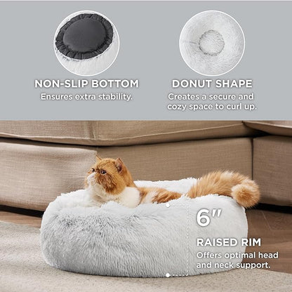 Bedsure Calming Cat Beds for Indoor Cats 20 inches, 15 lbs