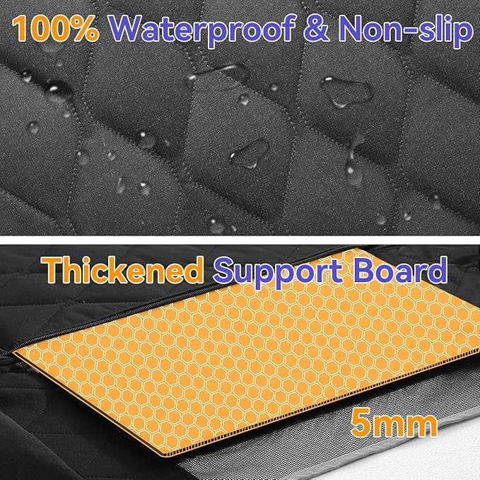 Back Seat Extender for Dogs 400lbs, Hard