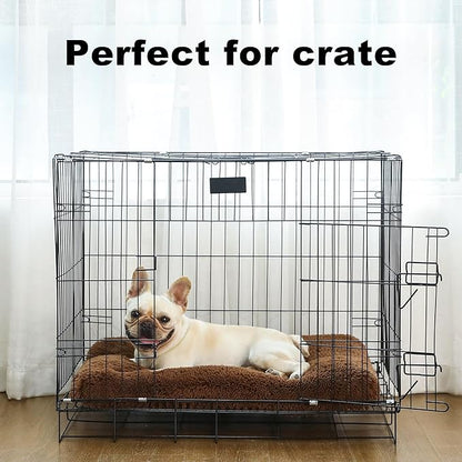 Plush Dog Crate Bed 29"x21")