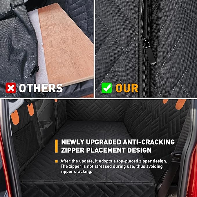 Dog Seat Cover for Trucks Back Seat Extender for Dog F150, RAM1500,