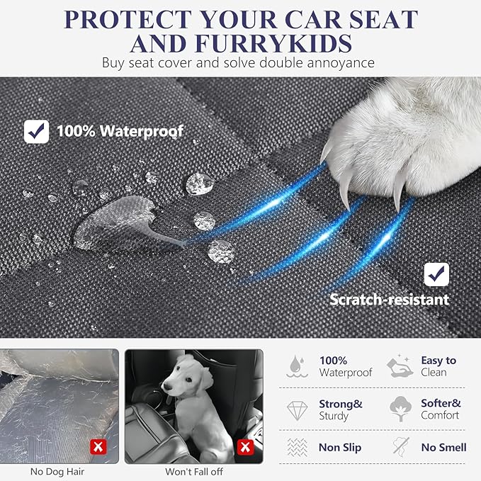 Back Seat Extender for Dogs 400lbs, Waterproof