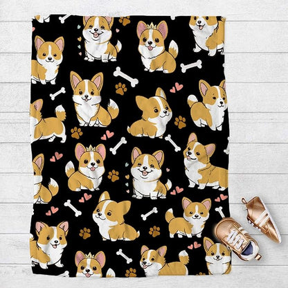 Corgi Dog Blanket Dog Blanket Gifts Super Soft Corgi Blanket for Dog 40"x30" for