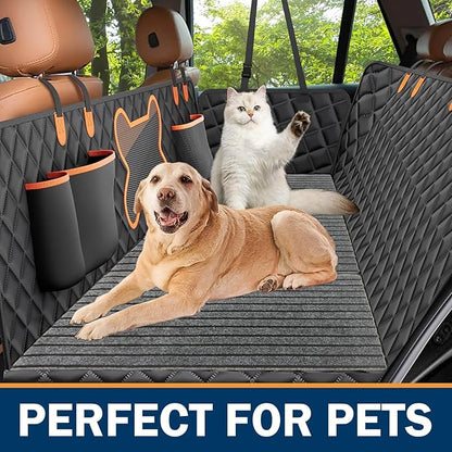 3PCS Dog Non-Slip Mat for Back Seat Extender Truck.(24" x 16") (Grey-Medium)