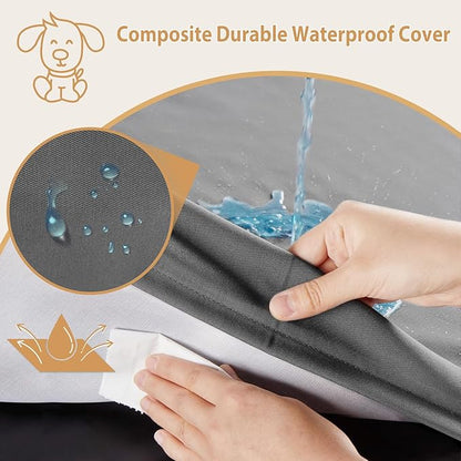 BFPETHOME Outdoor Dog Beds for Large Dogs (54 x 36 in,