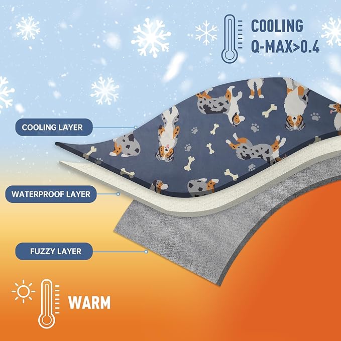 Premium Cooling Mat for Large Dogs 25''x35''