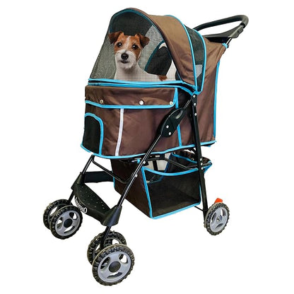 AmorosO 4 Wheels Pet Convenient Stroller