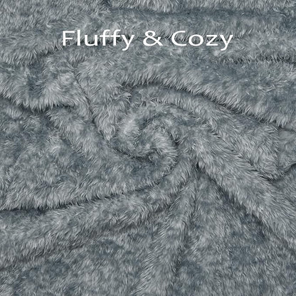 MACEVIA Fluffy Fleece Dog Blankets (40x60 Inch,