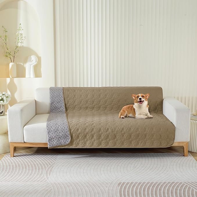 SYSLOON Waterproof Dog Bed Cover Sofa,Car,40"x50",Khaki