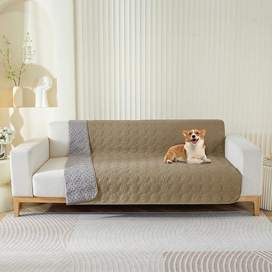 SYSLOON Waterproof Dog Bed Cover Sofa,Car,52"x82",Khaki