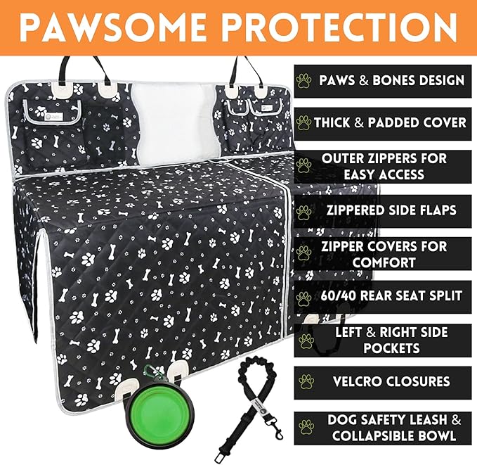 Dog Seat Cover 6 in 1 Trunk, 600D Durable