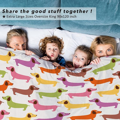 Dachshund Dog Blankets Puppy Blanket 60x50 in