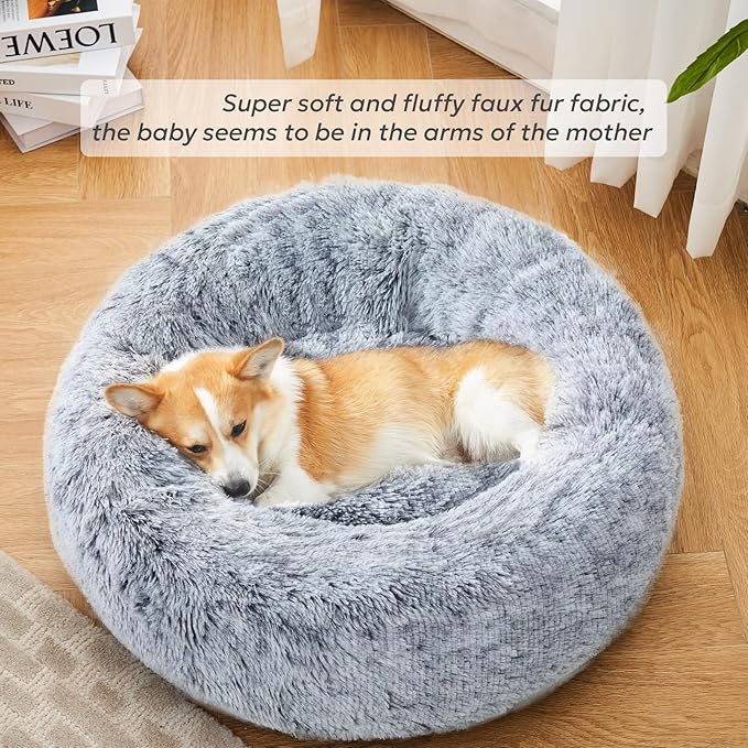 Calming Donut Dog Beds for Small Dogs and Cat 20")