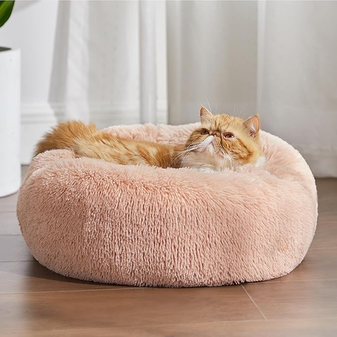 Bedsure Calming Cat Beds for Indoor Cats 20 inches, 15 lbs