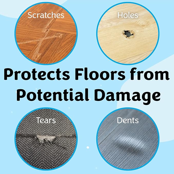 IMPRESA [4 Pack 1” Wide Elevated Dog Bed Feet to Protect Floors