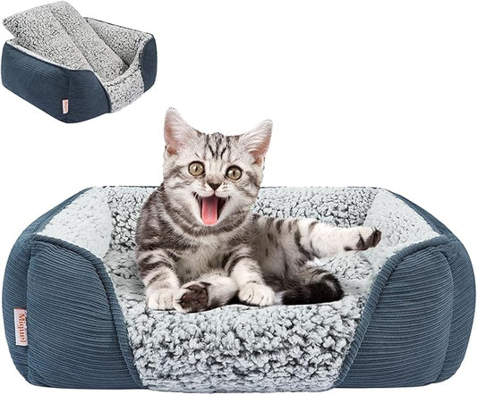 Miguel Washable Cat Beds for Indoor Cats with Removable Cushion 18 Inch