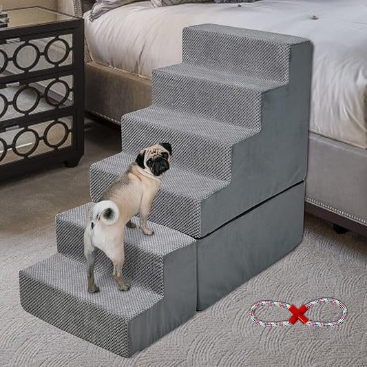 Dog Stairs 30 inches High 28-34 inches 33D Foam 30 inches,