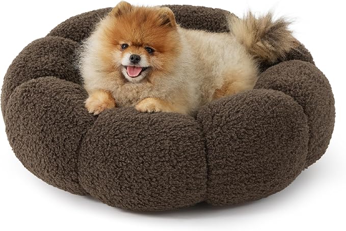 Lesure Calming Small Dog Bed 25 lbs, 23"
