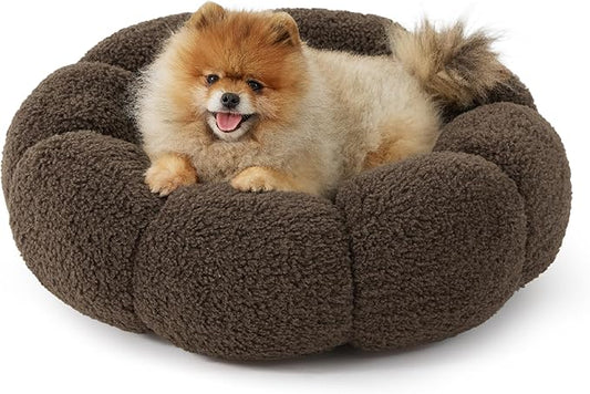 Lesure Calming Small Dog Bed 25 lbs, 23"