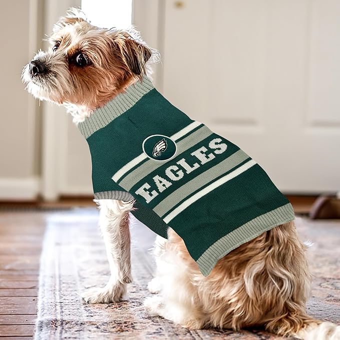Pets First NFL Philadelphia Eagles Dog Sweater (PHL-4179-XL)
