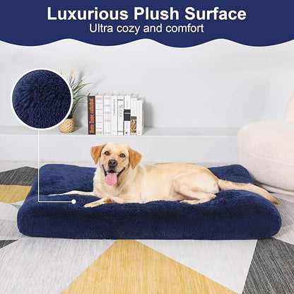 Plush Dog Crate Bed 47"x29")