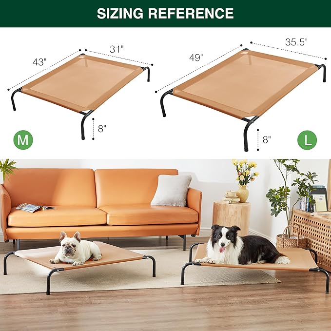 Love's cabin Outdoor Elevated Dog Bed 49in Cooling