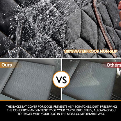 Dog Car Seat Cover for Back Seat Pets Cover Protector Waterproof Bench Car Backseat Covers Dog Seat Covers for Cars