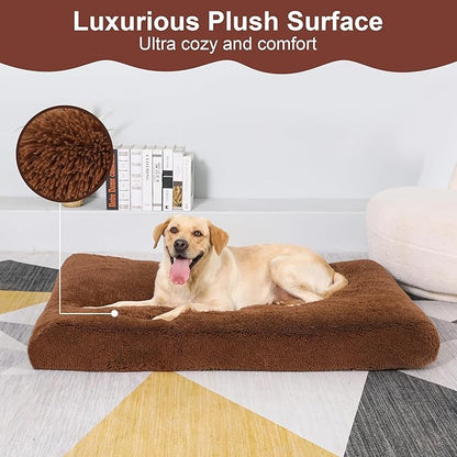 Plush Dog Crate Bed 41"x27")