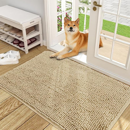 OLANLY Dog Door Mat for Muddy Paws 48x30