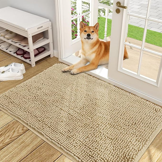 OLANLY Dog Door Mat for Muddy Paws 48x30