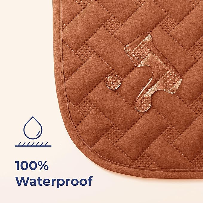 gogobunny 100% Double Sided Waterproof Dog Blanket Soft Pet Bed Cover Reversible Protect Furniture Couch Sofa Car for Puppy Cat Kids (Dark Pumpkin/Light Pumpkin 82x82 Inch 1))