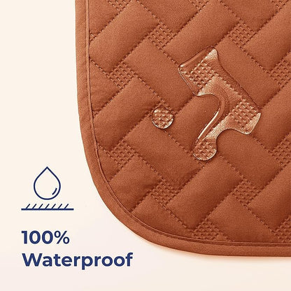 gogobunny 100% Double Sided Waterproof Dog Blanket Soft Pet Bed Cover Reversible Protect Furniture Couch Sofa Car for Puppy Cat Kids (Dark Pumpkin/Light Pumpkin 52x82 Inch 1))