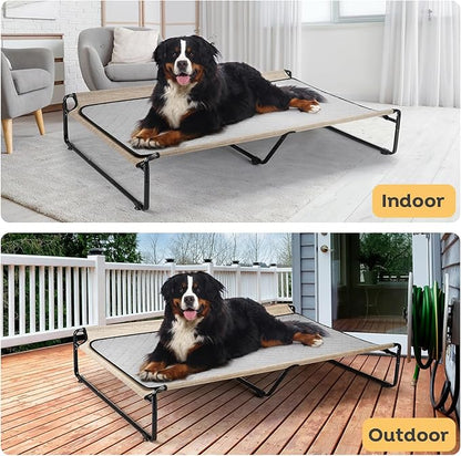 Veehoo Elevated Dog Bed with Washable Dog Pee Pads 100% Waterproof CWC2201CCP