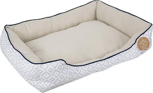 Now House for Pets by Jonathan Adler Grey Diamond Cuddler Dog Bed (FF16410)