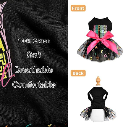 Dog Birthday Outfit Dog Clothes for Small Medium Dogs