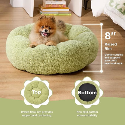Lesure Calming Small Dog Bed 25 lbs, 23"