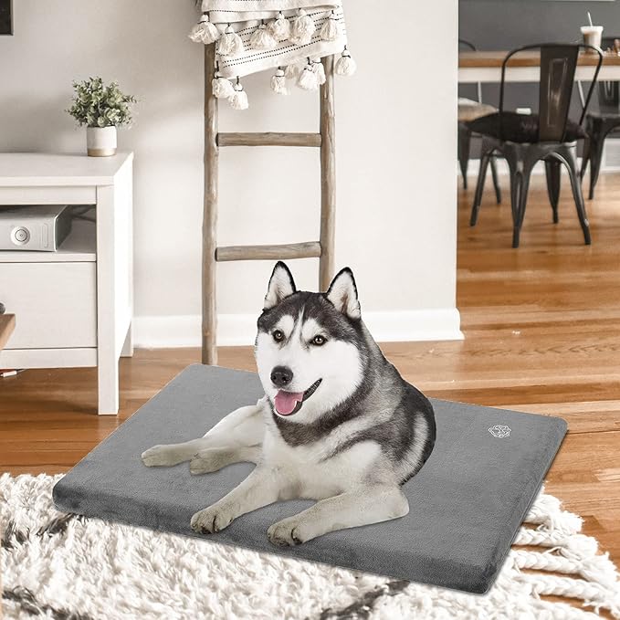 EMPSIGN Stylish Dog Bed Mat Dog Crate Pad Mattress Reversible (Cool & Warm)