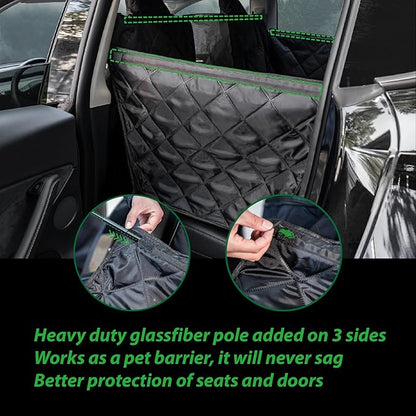 Dog Car Seat Cover for Tesla Model Y 100% Waterproof