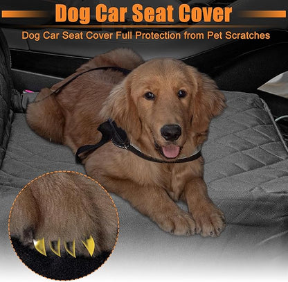 uxcell Dog Car Seat Cover with Side Flaps 5 Layer 600D Oxford