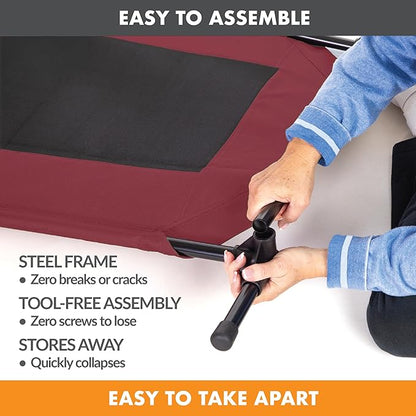 K&H Pet Products Cooling Elevated Dog Bed Outdoor Raised Dog Bed with Washable Breathable Mesh