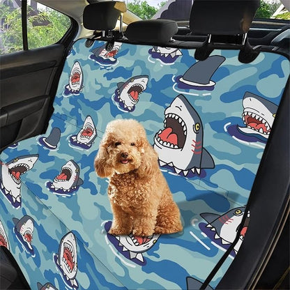 AFPANQZ Cartoon Shark Seat Cover for Cars Back