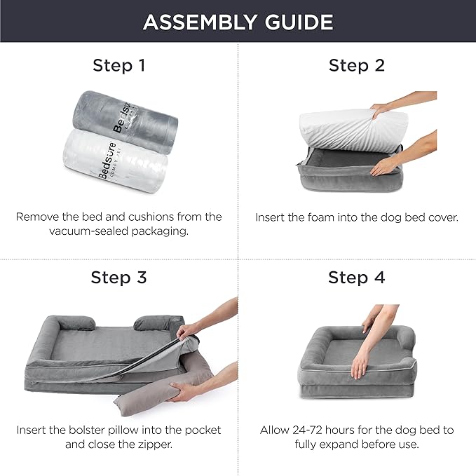 Bedsure Orthopedic Dog Bed for Large Dogs