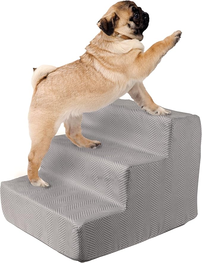3-Step Pet Stairs 2-Tone Design