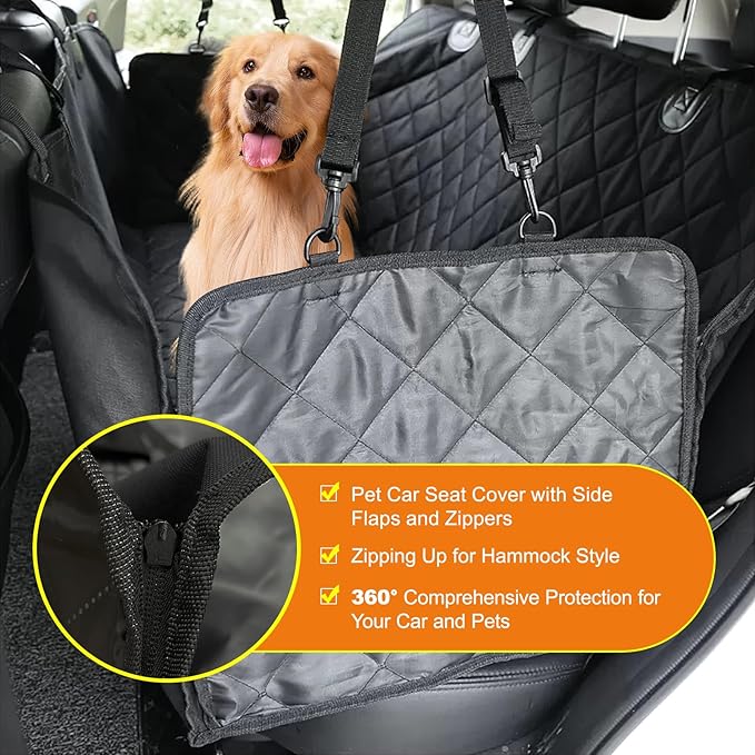 ICWEIMEI Dog Car Seat Cover